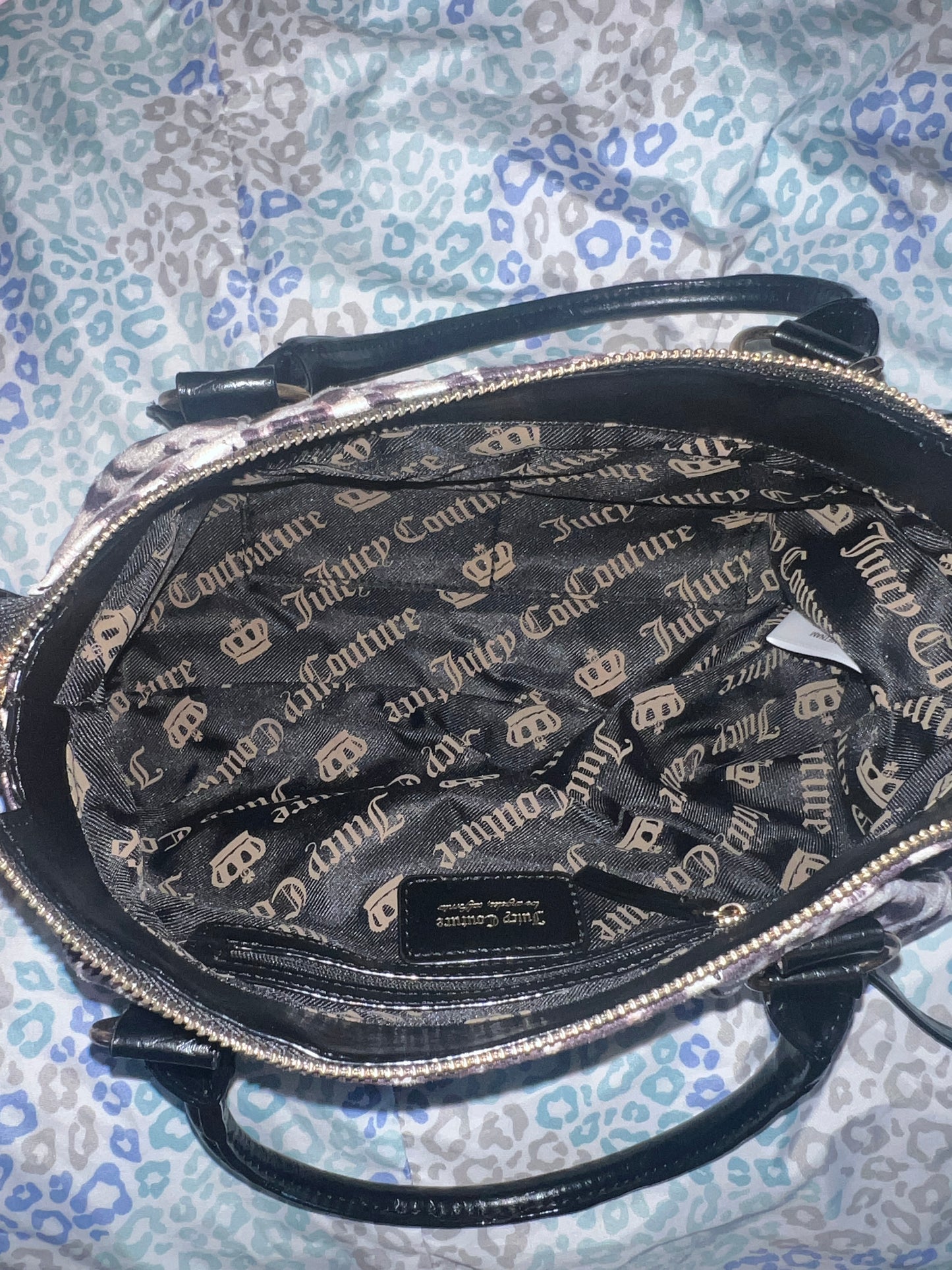 New Tan Juicy Couture Purse Tote Bag Crossbody Cheetah Handbag NWT Leopard
