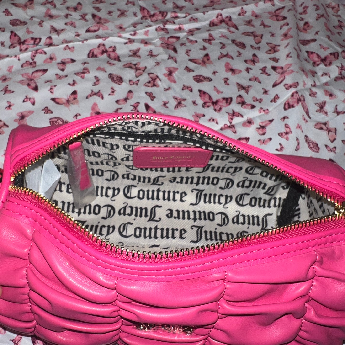 New Pink Juicy Couture Barrel Bag Purse Handbag Run The World MSRP $79