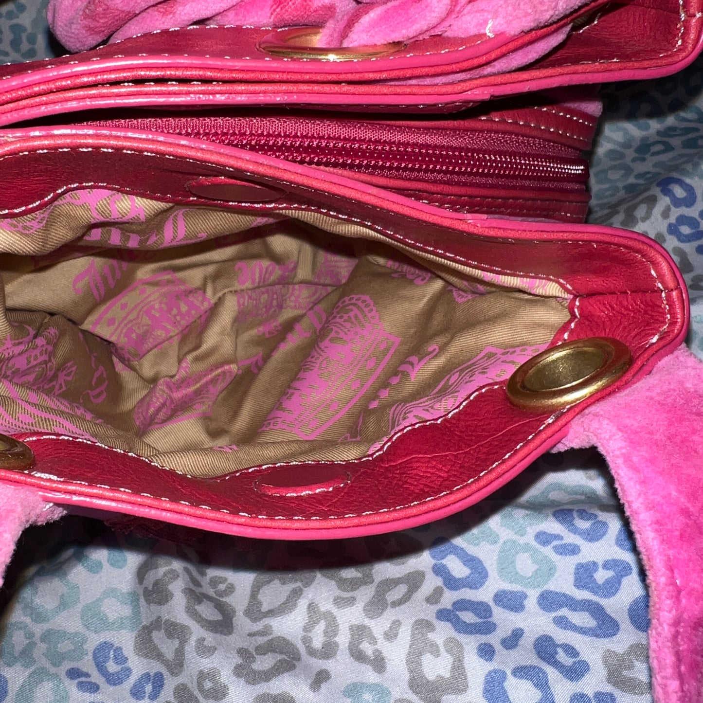 Vintage Rare Pink Juicy Couture Purse Handbag Bag Y2K Velvet Heart