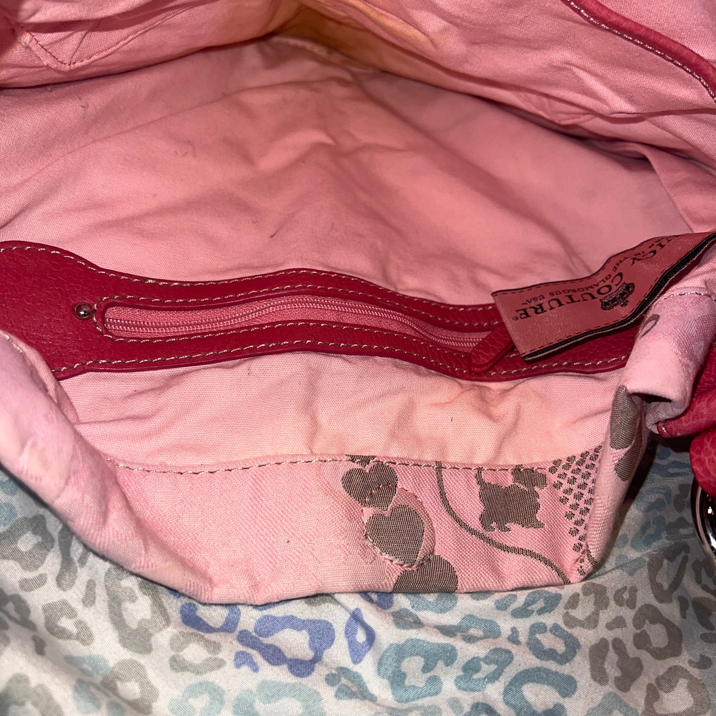 Vintage Pink Juicy Couture Purse Handbag Satchel Bag Y2K McBling