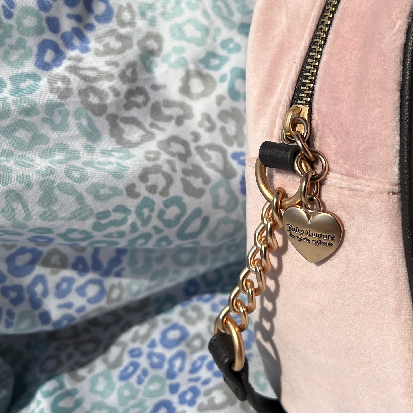 New Pink Juicy Couture Purse Crossbody Bowler Bag Velvet Heritage MSRP $99