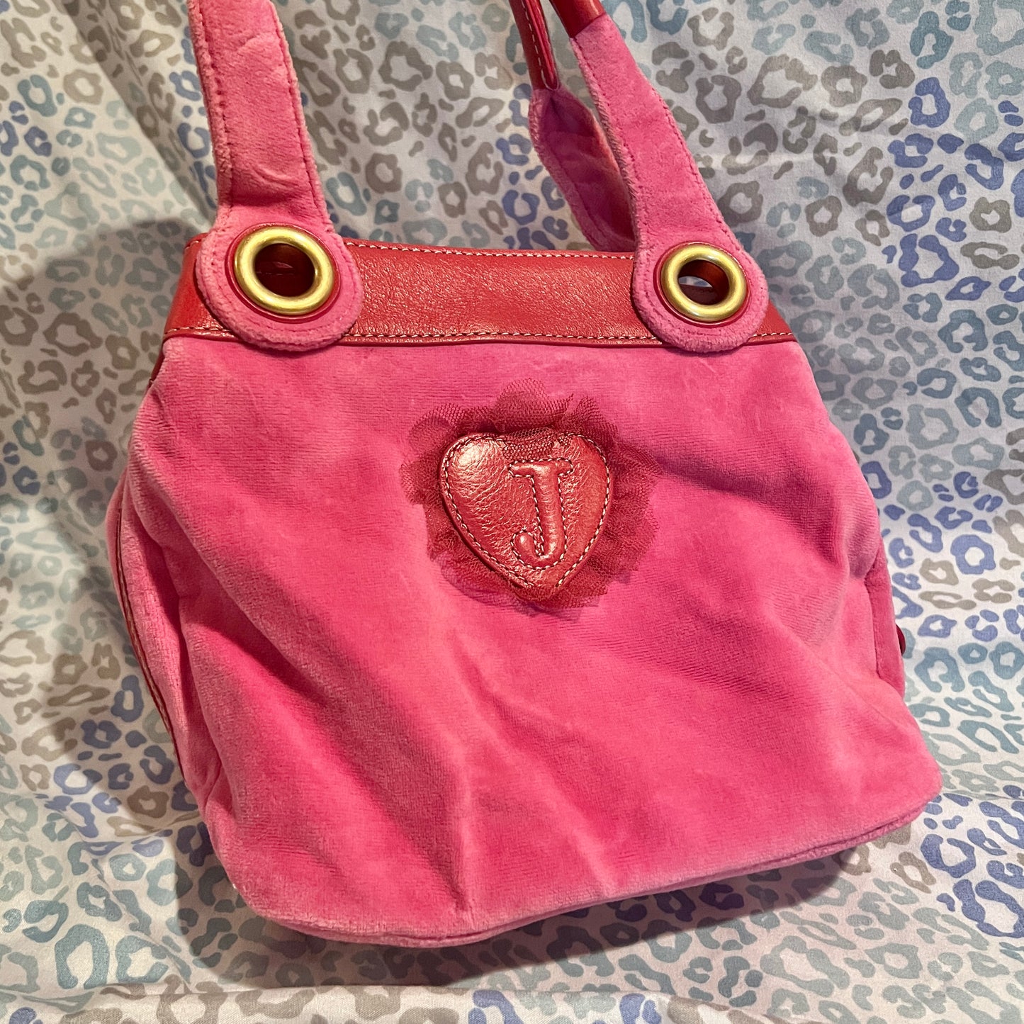 Vintage Rare Pink Juicy Couture Purse Handbag Bag Y2K Velvet Heart