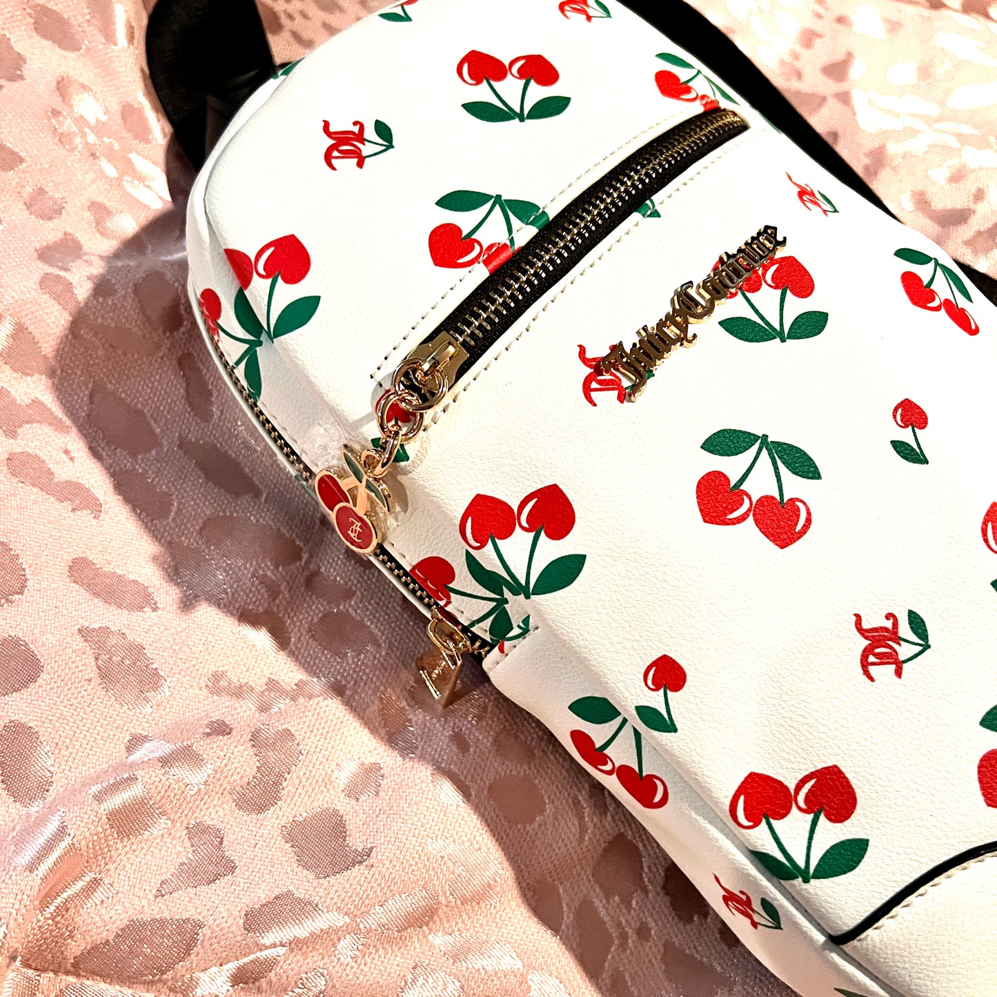 New White Cherry Juicy Couture Sling Bag Purse Handbag Cherries MSRP $79