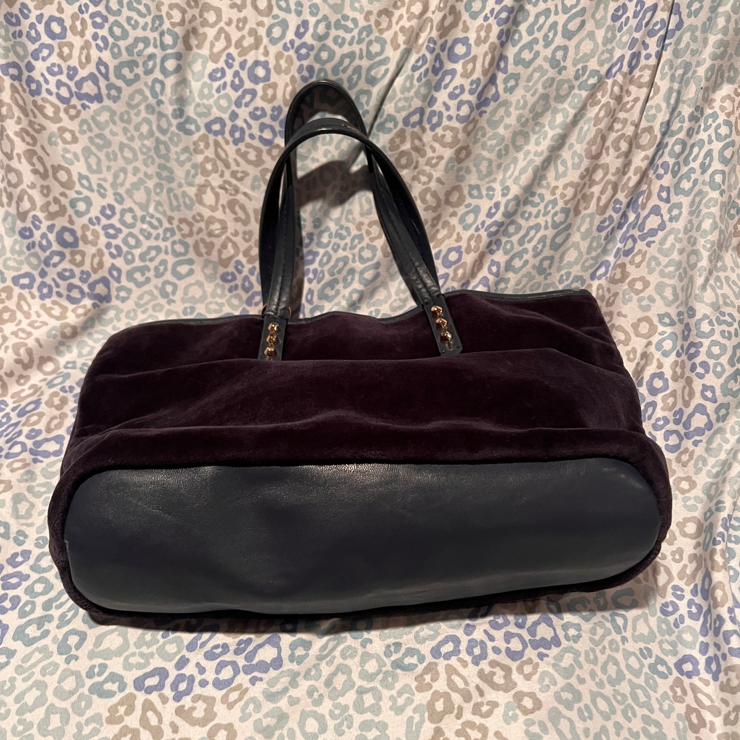Vintage Pink Black Juicy Couture Purse Pammy Tote Bag Velour Scottie Dog Y2K