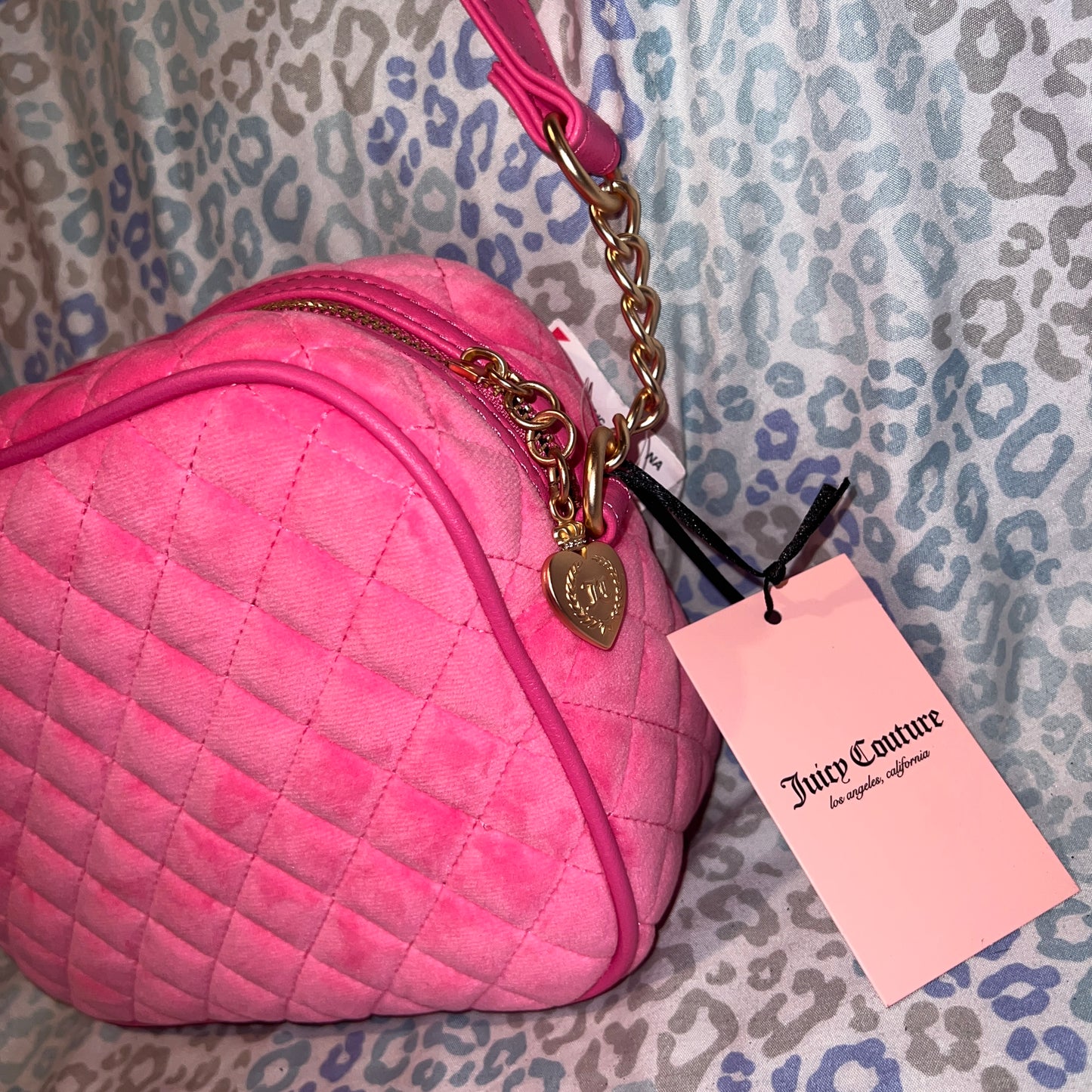 New Pink Juicy Couture Purse + Wallet NWT Royal Couture Crossbody Set