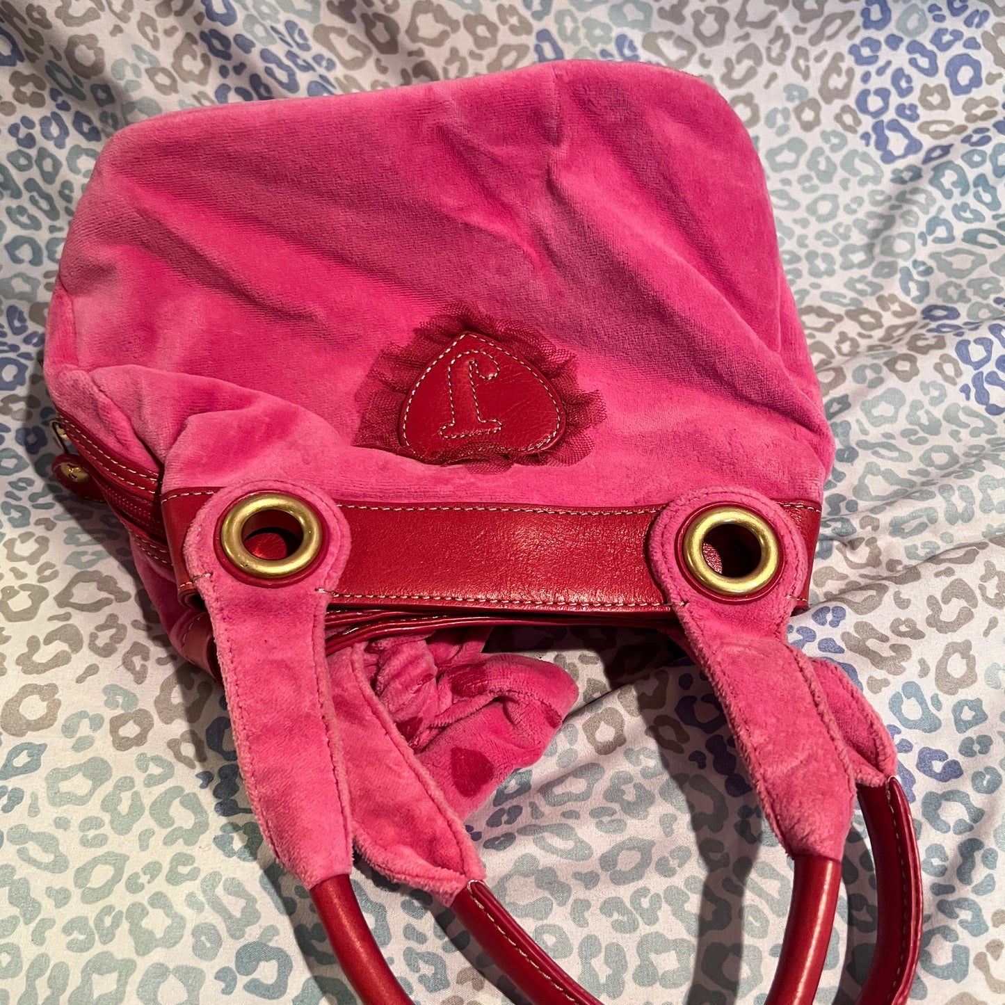 Vintage Rare Pink Juicy Couture Purse Handbag Bag Y2K Velvet Heart
