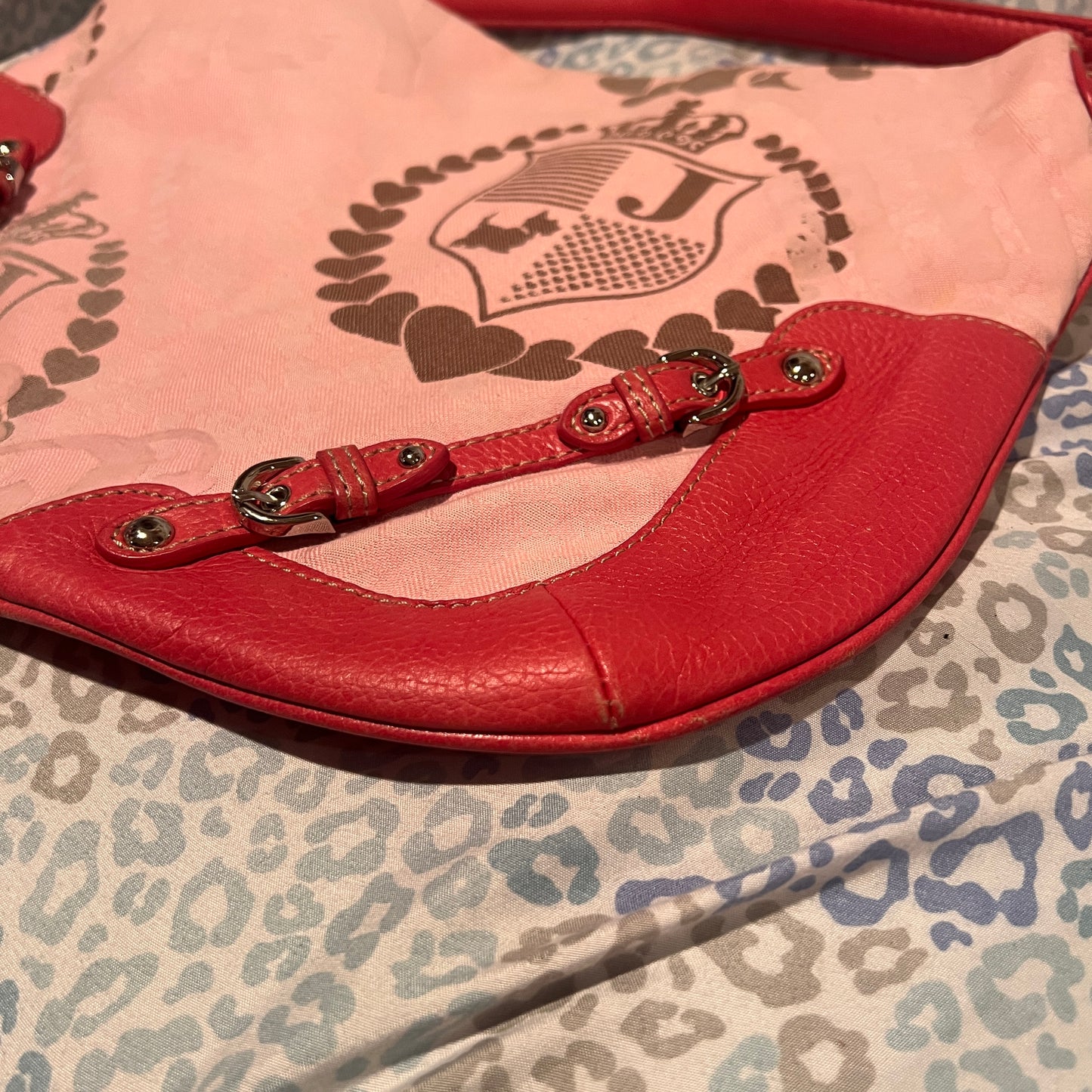 Vintage Pink Juicy Couture Purse Handbag Satchel Bag Y2K McBling