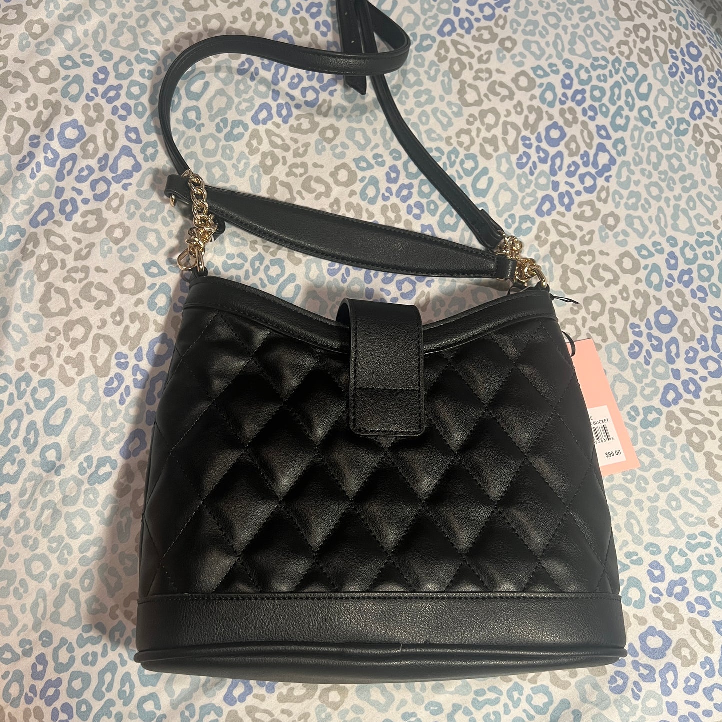 New Black Juicy Couture Purse Crossbody Bag MSRP $99 Licorice Pop That Bucket