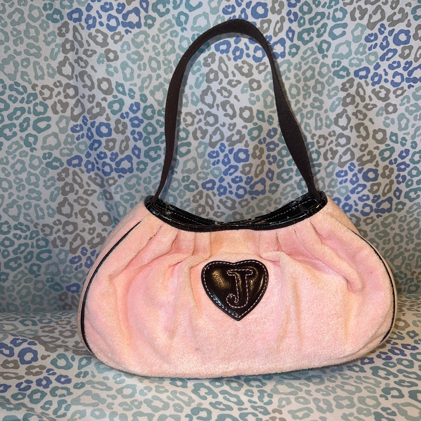 Vintage Rare Pink Juicy Couture Purse Handbag Bag - Juicy City Girl Terry Cloth
