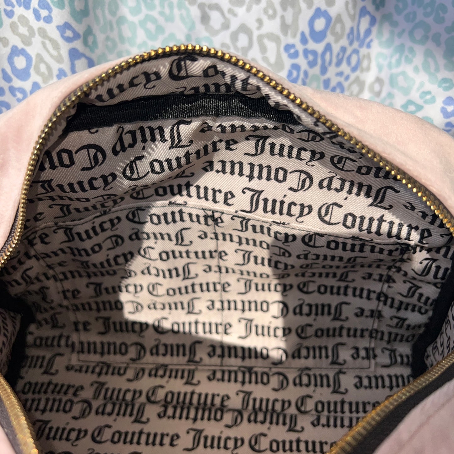 New Pink Juicy Couture Purse Crossbody Bowler Bag Velvet Heritage MSRP $99