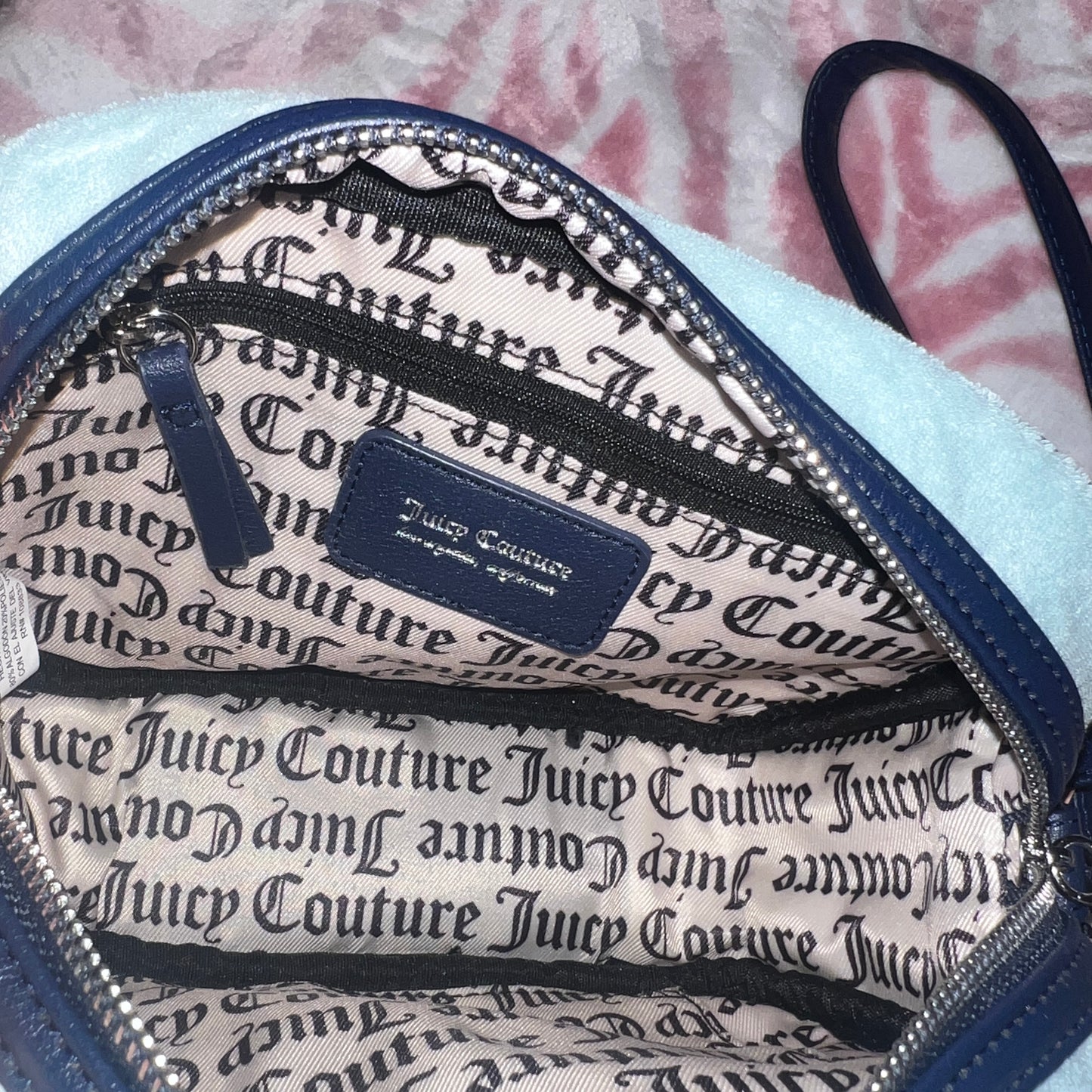 New Blue Turquoise Juicy Couture Butterfly Crossbody Bag Purse Handbag MSRP $79