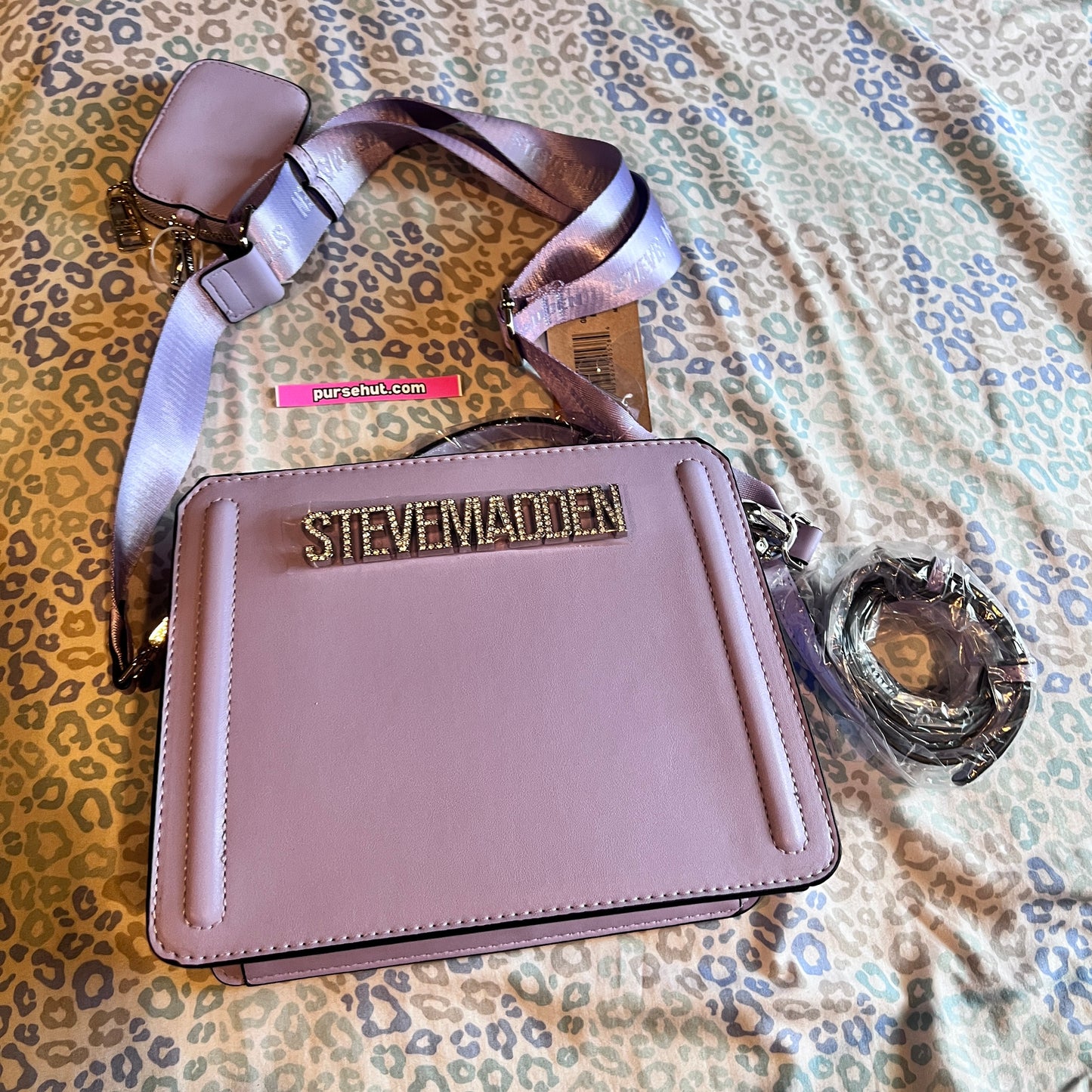 New Purple Steve Madden Purse Bag Satchel Bevelyn NWT Viral TikTok MSRP $98