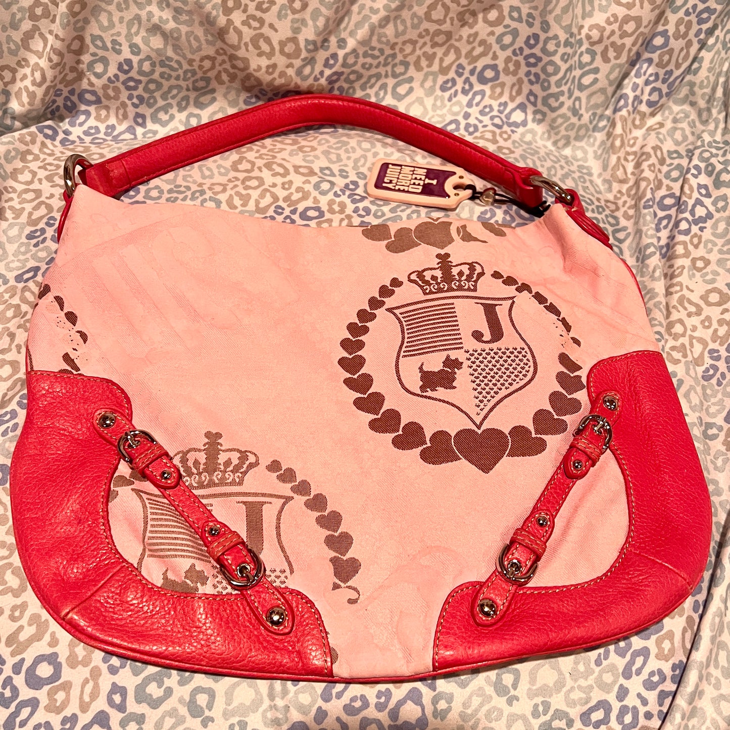 Vintage Pink Juicy Couture Purse Handbag Satchel Bag Y2K McBling