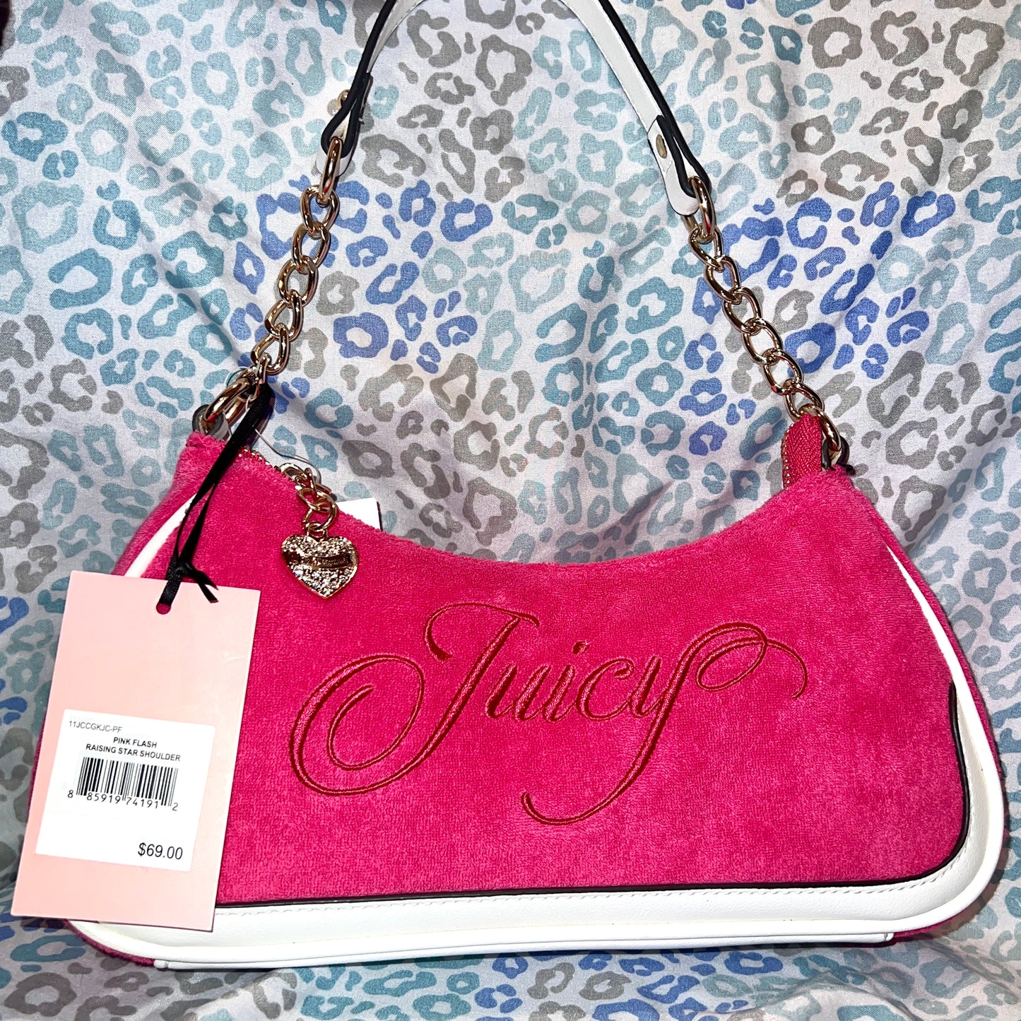 New Pink Juicy Couture Shoulder Bag Purse Handbag MSRP $69 Raising Star