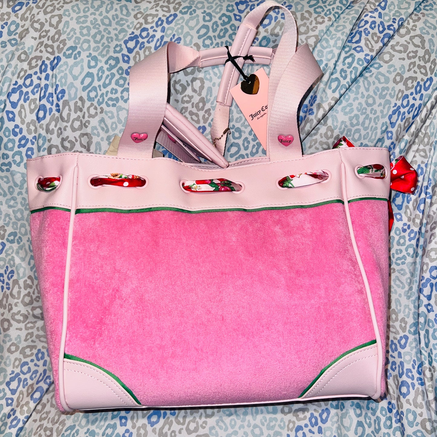 New Pink Juicy Couture Purse Strawberry Shortcake Custom Daydreamer Tote Bag