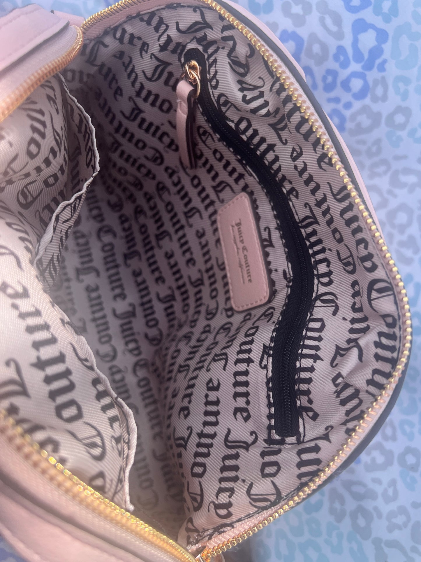 New Pink Brown Juicy Couture Purse Renaissance Bowler Bag Velour Vintage Style
