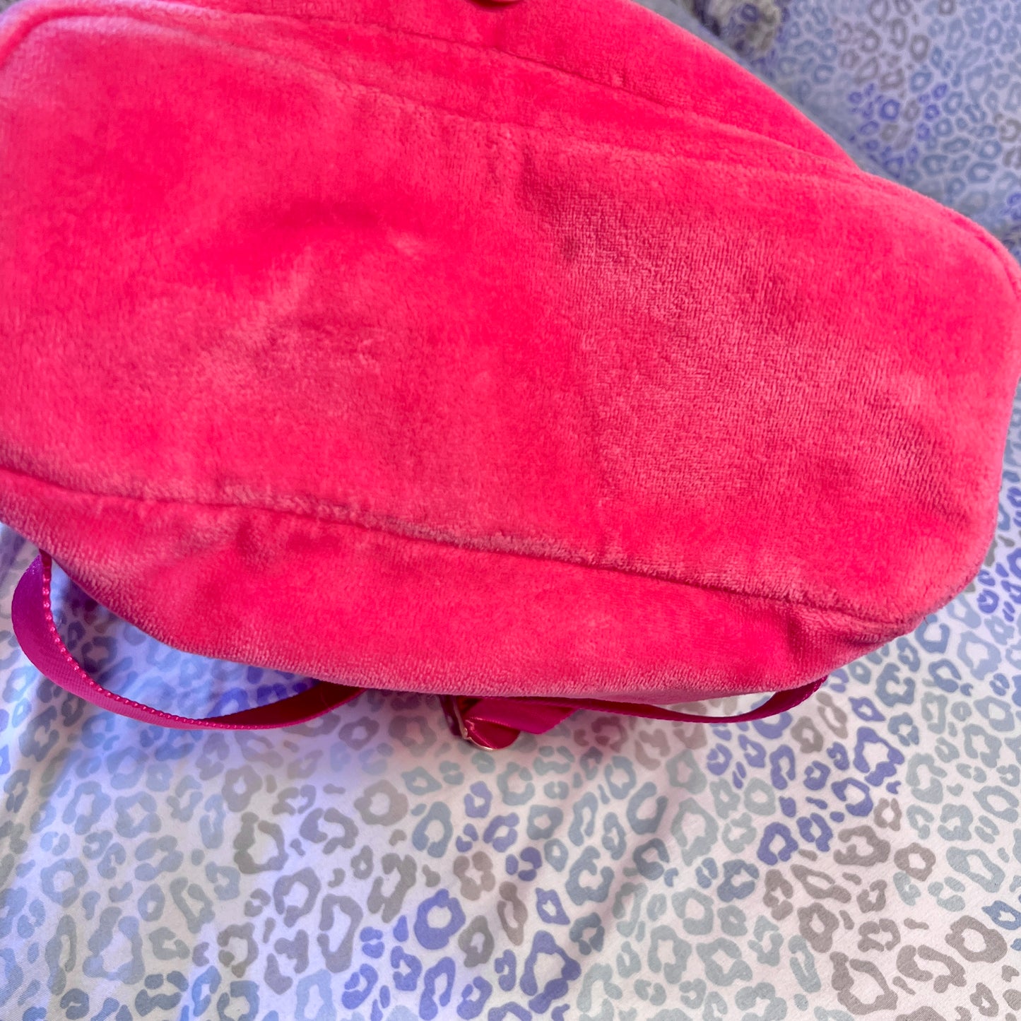 Vintage Pink Juicy Couture Backpack Purse Bag Y2K Velour
