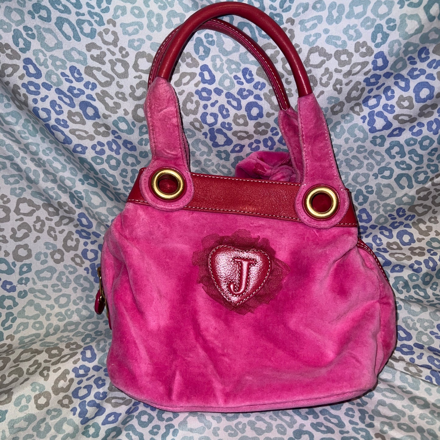 Vintage Rare Pink Juicy Couture Purse Handbag Bag Y2K Velvet Heart