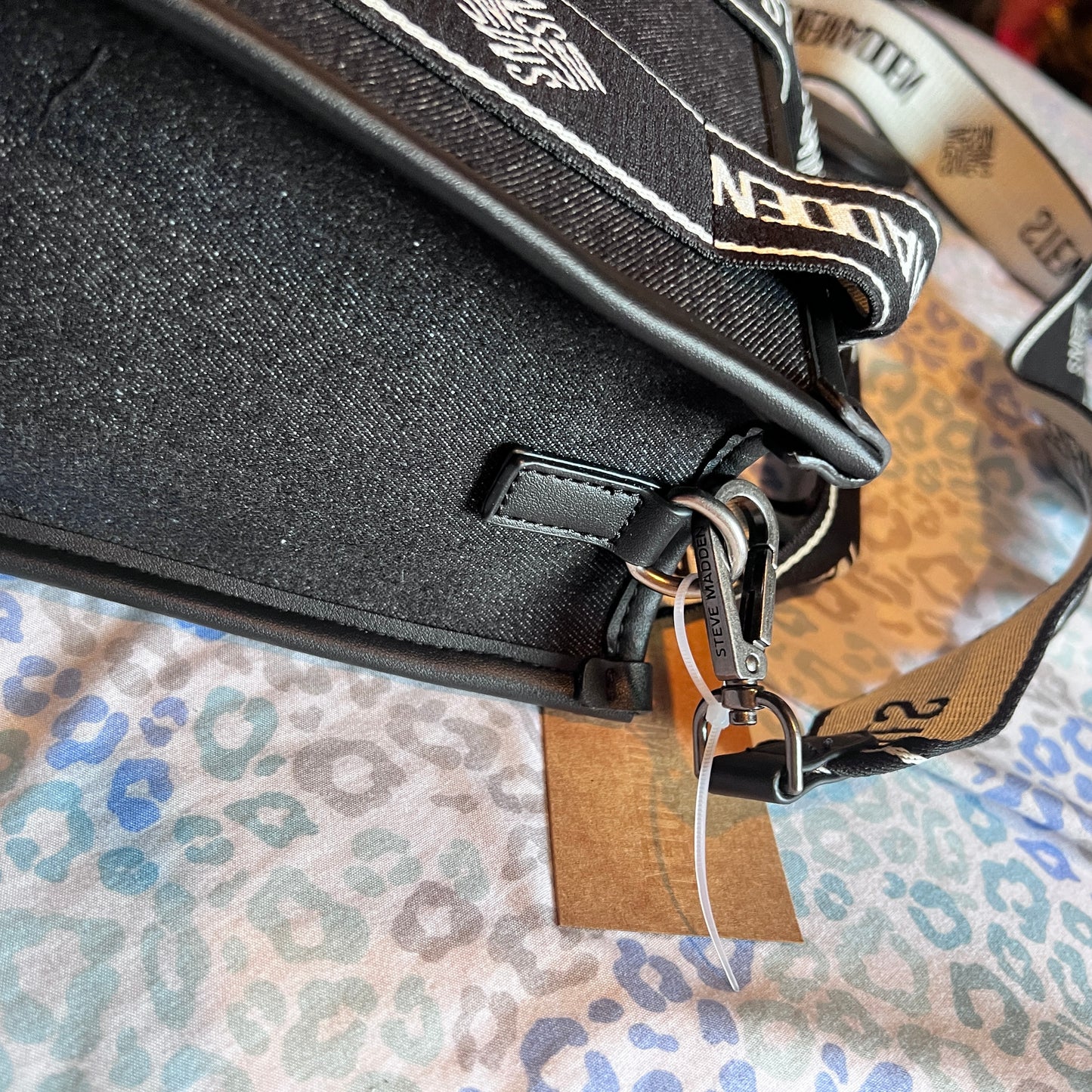 New Black Steve Madden Purse Crossbody Bag Bwebber MSRP $78 Viral TikTok Denim