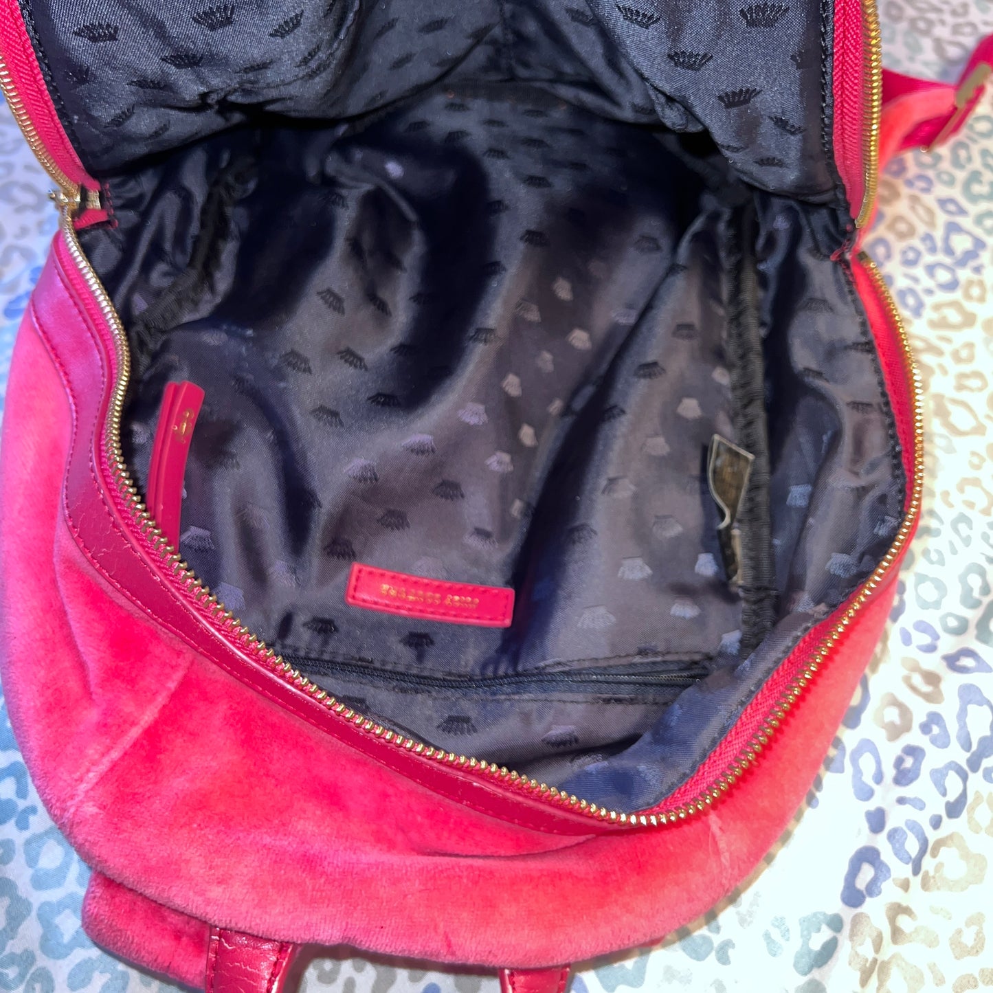 Vintage Pink Juicy Couture Backpack Purse Bag Y2K Velour