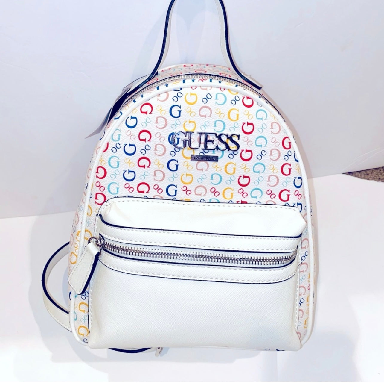 New Guess Backpack Bag Purse Tote NWT Women’s Rainbow Van Buren CC754429
