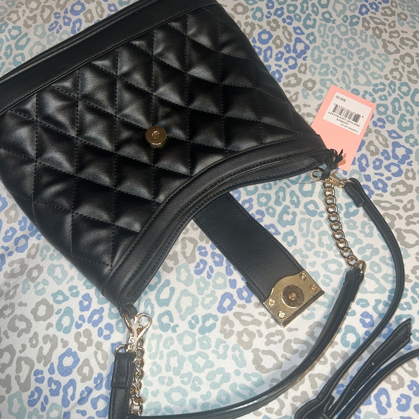 New Black Juicy Couture Purse Crossbody Bag MSRP $99 Licorice Pop That Bucket