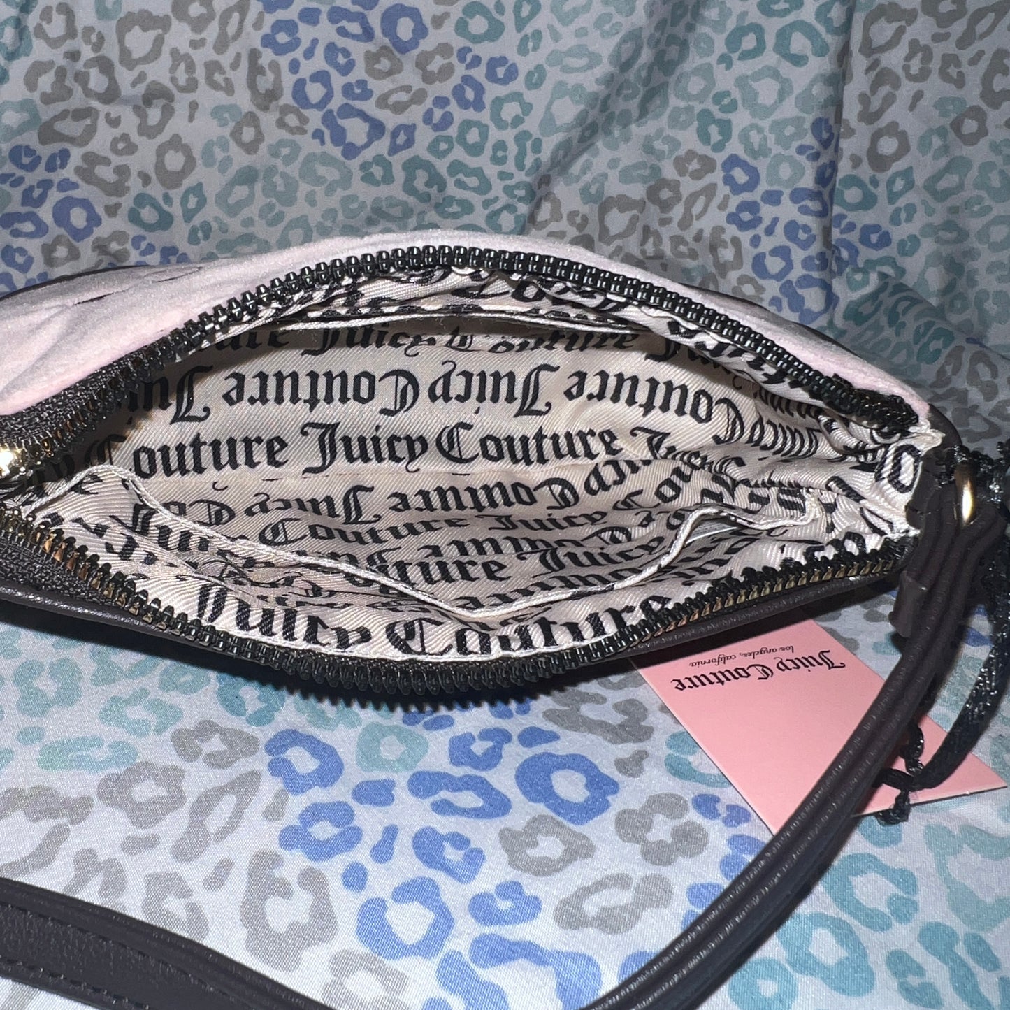 New Pink Juicy Couture Purse Mini Clutch Bag Handbag Y2K Style