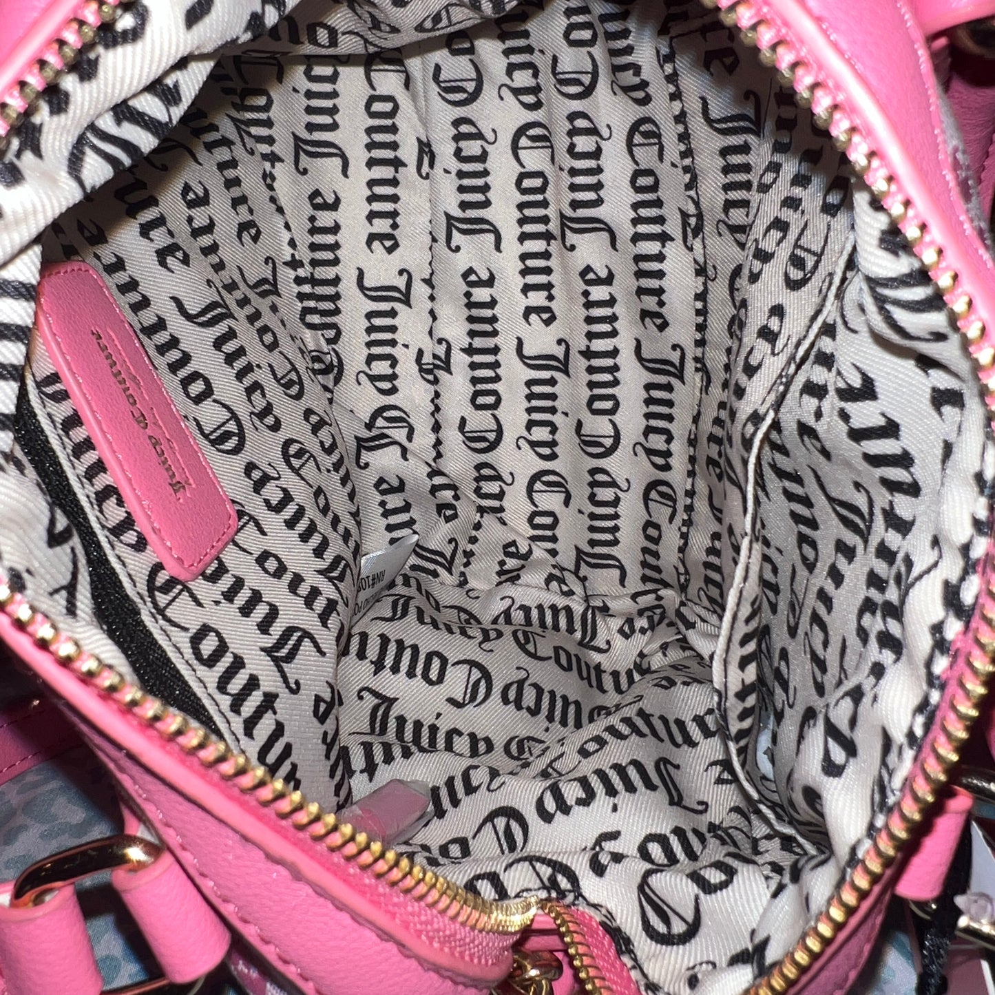 New Pink Juicy Couture Purse Handbag Crossbody Bag Wordy NWT