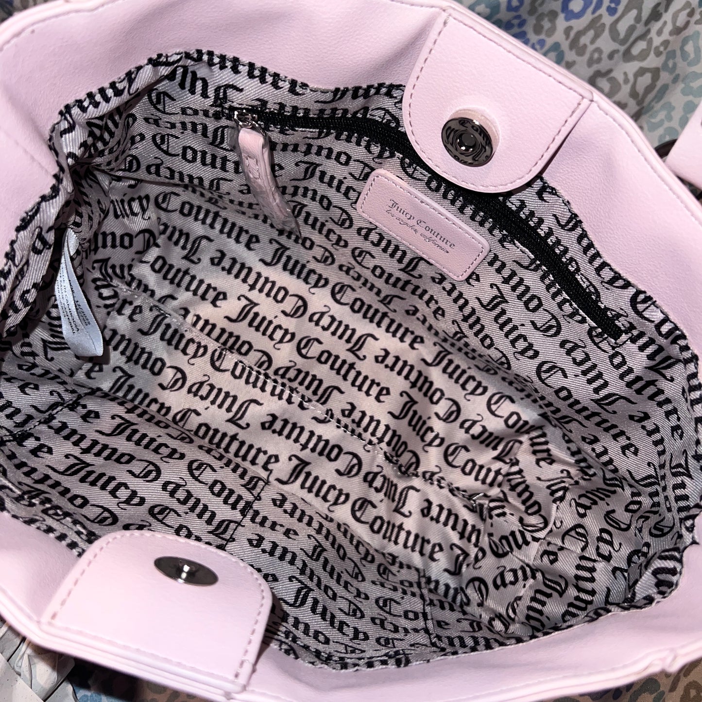 New Pink Purple Juicy Couture Purse Crossbody Bag Custom Dyed Juicy Girls Rule