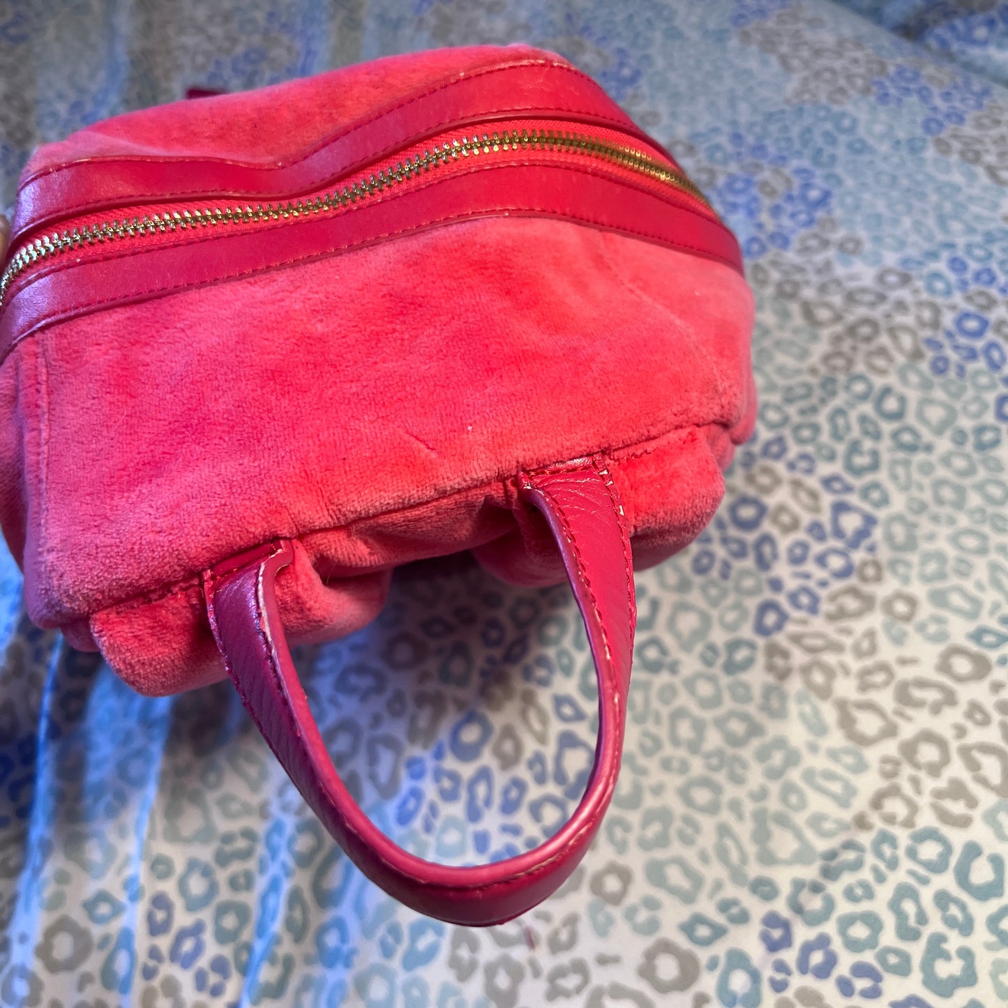 Vintage Pink Juicy Couture Backpack Purse Bag Y2K Velour