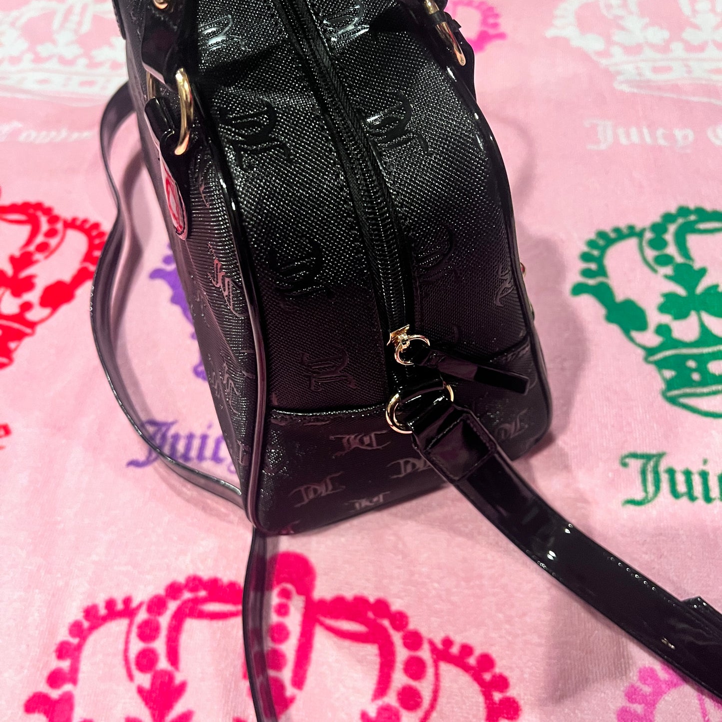 New Black Juicy Couture Purse Bag Handbag MSRP $89 Liquorice Nailed It Satchel