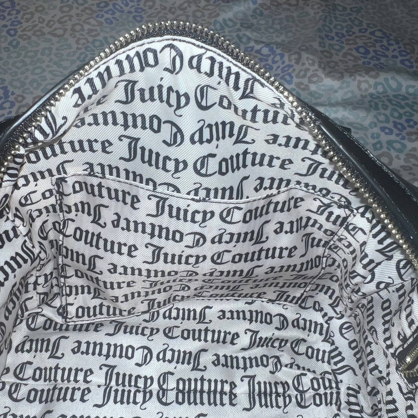 New Silver Juicy Couture Purse Bag Handbag Shear Genius Satchel Sherpa MSRP $99