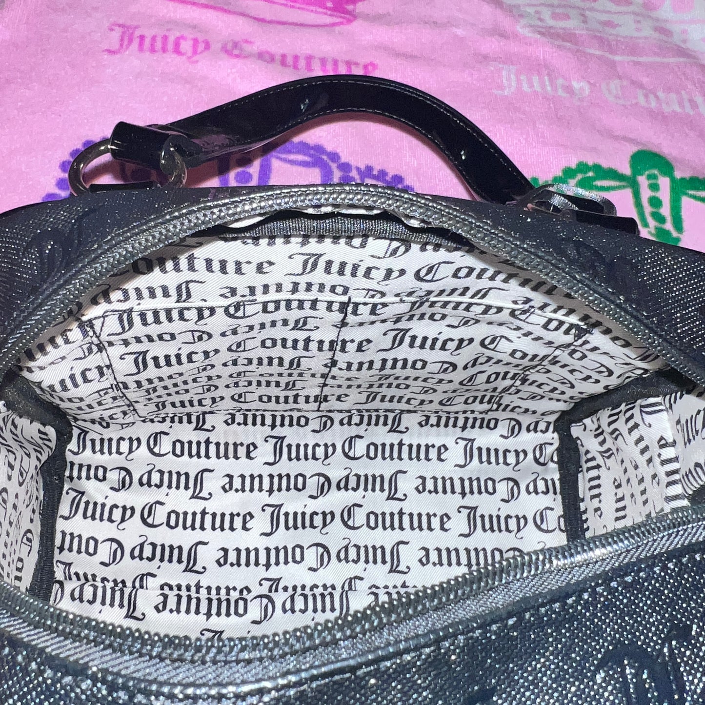 New Black Juicy Couture Purse Bag Handbag MSRP $89 Liquorice Nailed It Satchel