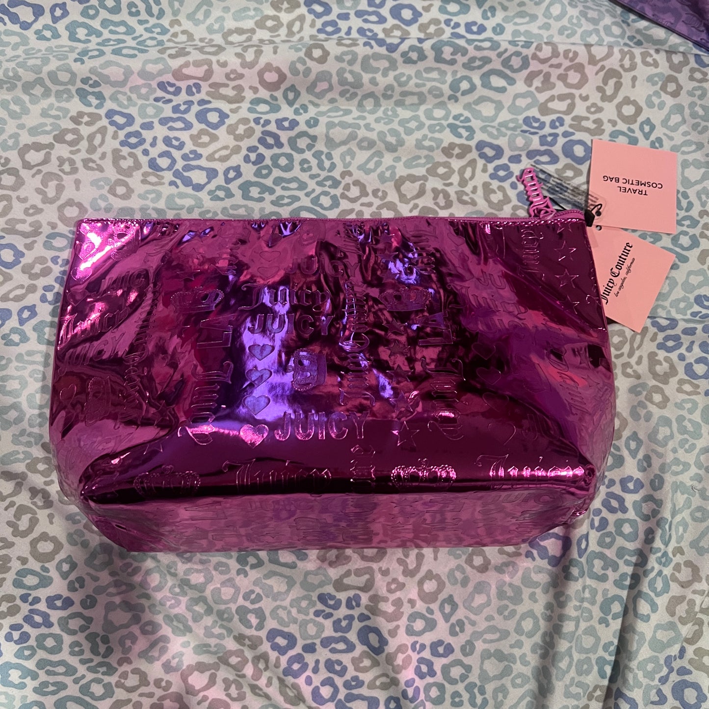 New Pink Juicy Couture Travel Case Cosmetic Makeup Bag NWT
