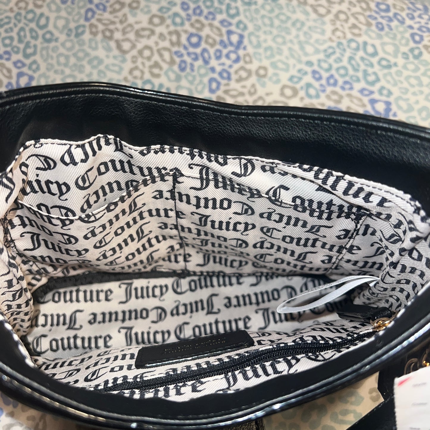 New Black Juicy Couture Purse Crossbody Bag MSRP $99 Licorice Pop That Bucket