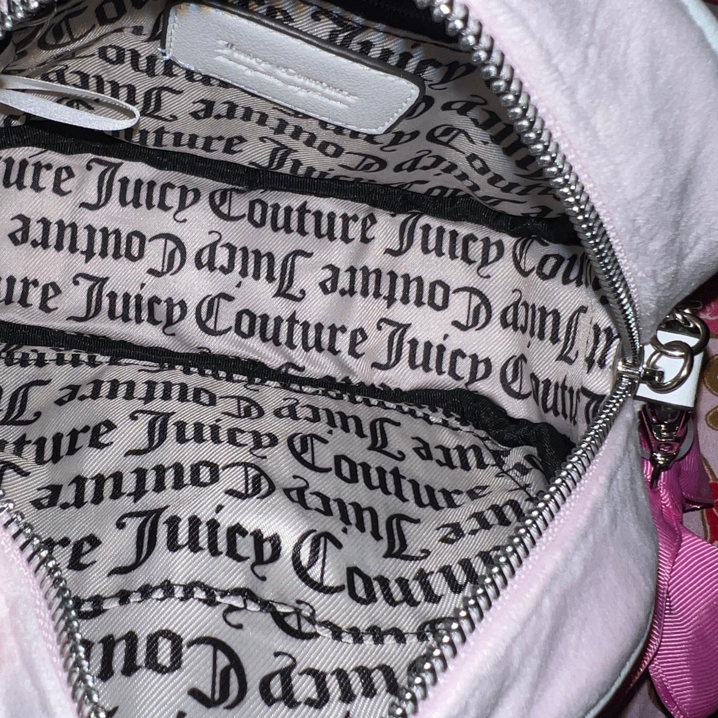 New Pink Juicy Couture Crossbody Bag Purse Y2K Couture Luxury Girlie Royalty