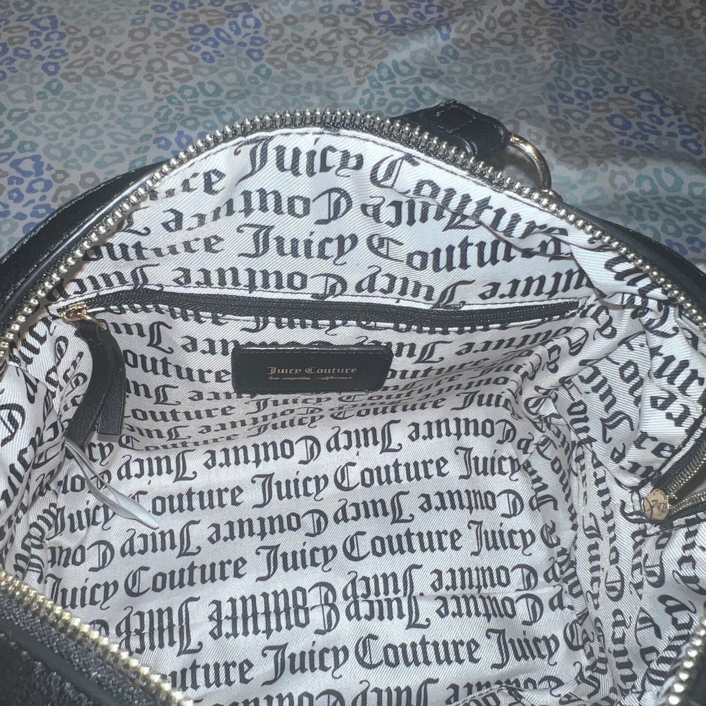 New Silver Juicy Couture Purse Bag Handbag Shear Genius Satchel Sherpa MSRP $99