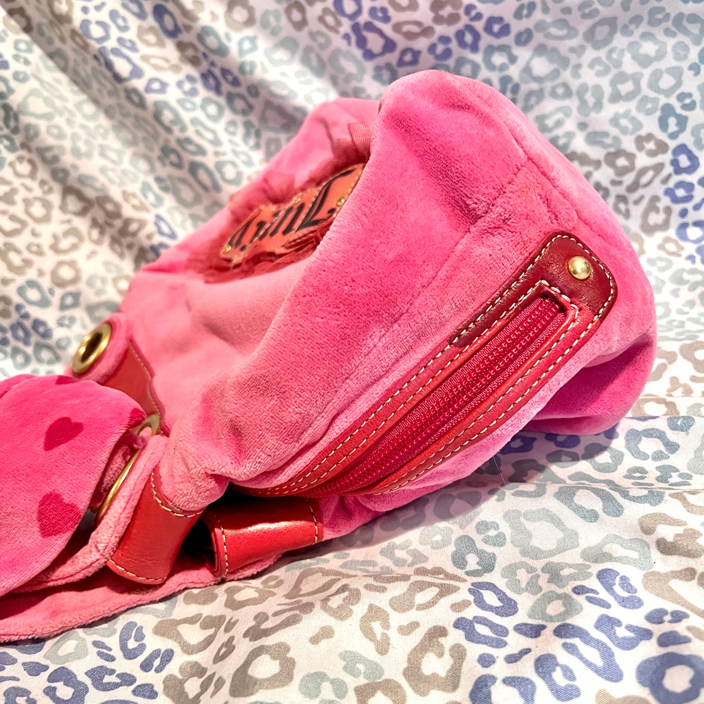 Vintage Rare Pink Juicy Couture Purse Handbag Bag Y2K Velvet Heart