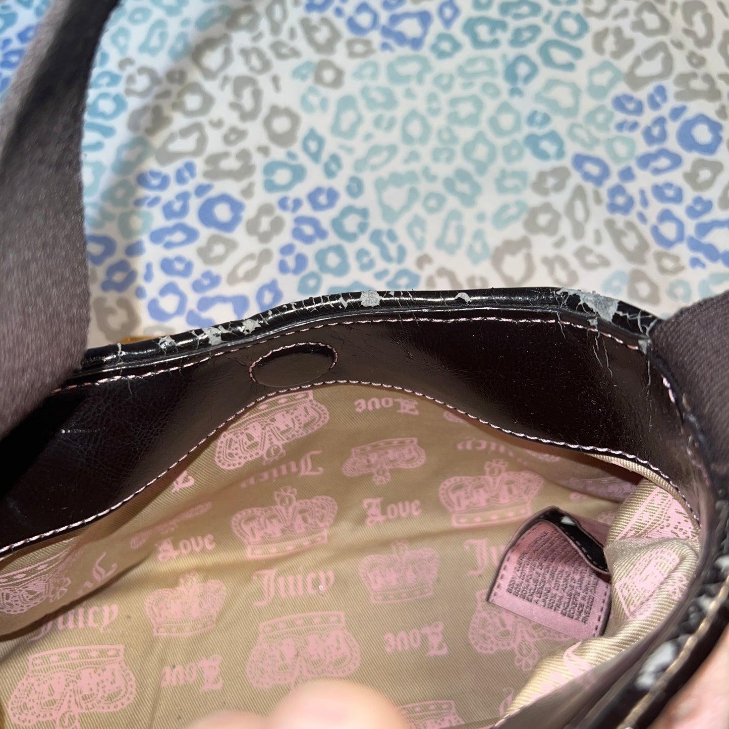 Vintage Rare Pink Juicy Couture Purse Handbag Bag - Juicy City Girl Terry Cloth