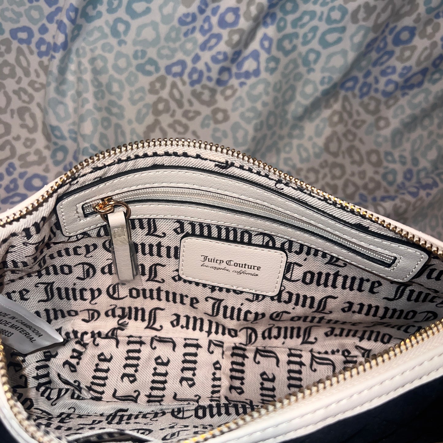 New Black Juicy Couture Purse Handbag Royal Moment Shoulder Bag MSRP $79