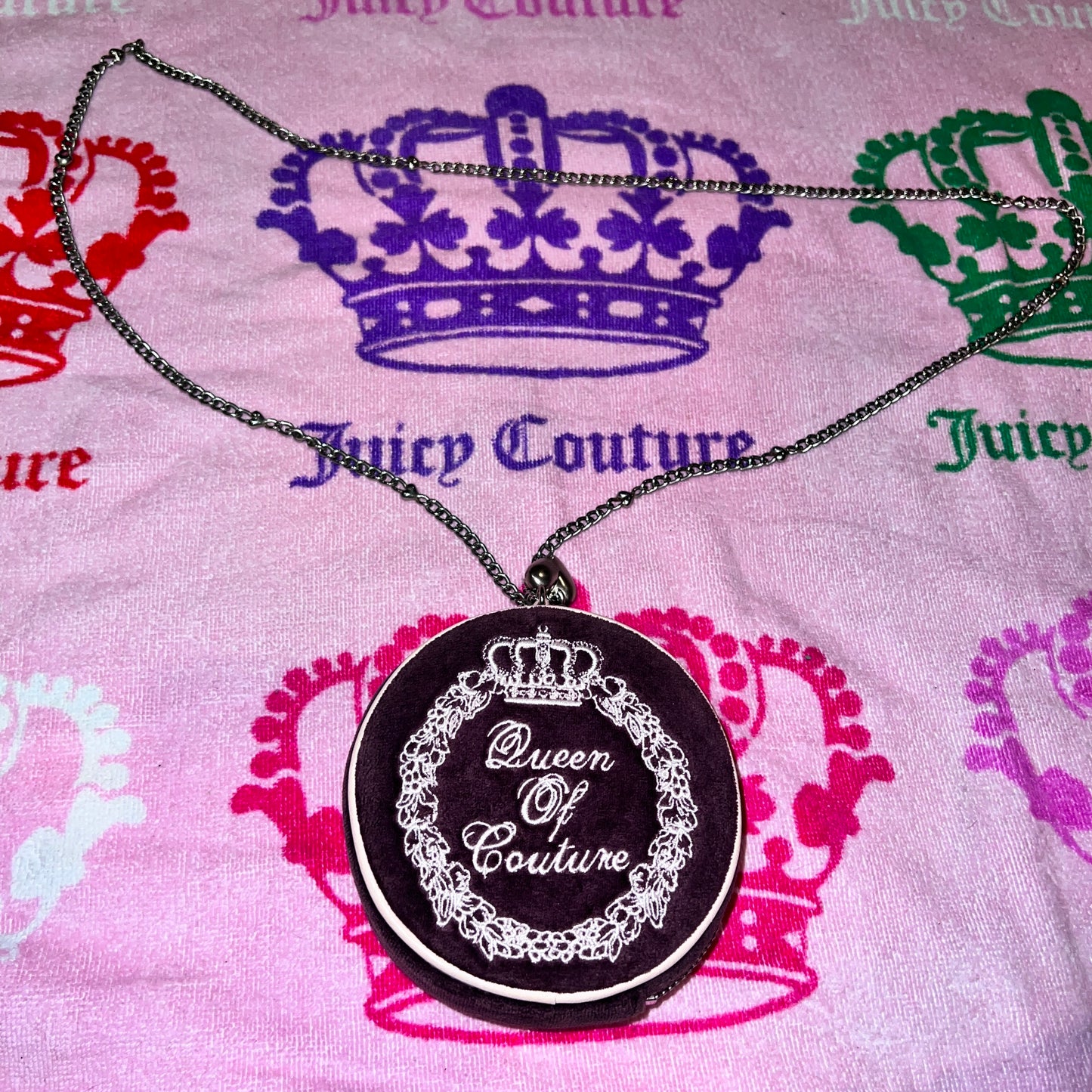 Vintage Dark Brown Juicy Couture Purse Handbag Crossbody Bag Velour Y2K