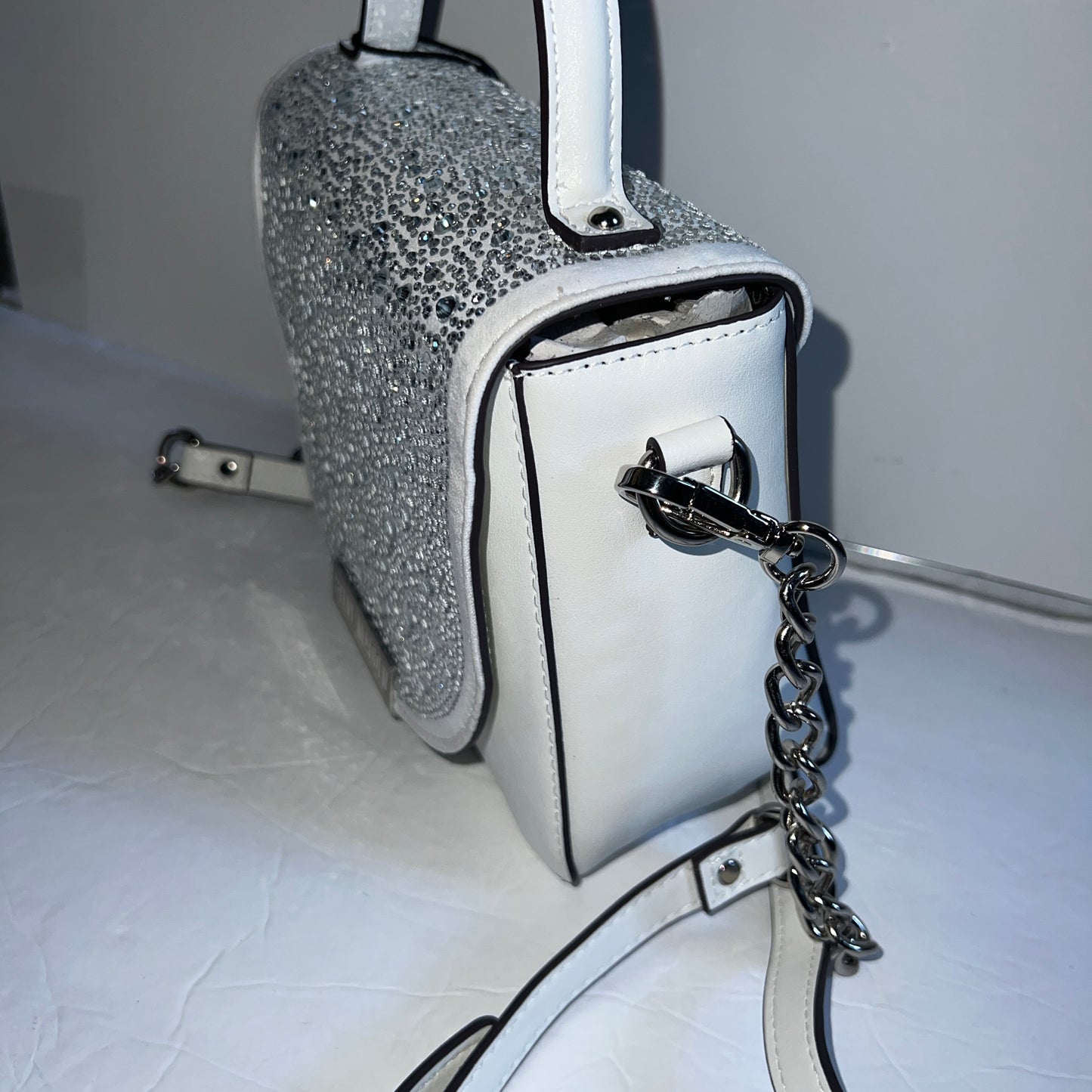 New White Rhinestone Steve Madden purse bag crossbody NWT Multi Bmelodie Stone