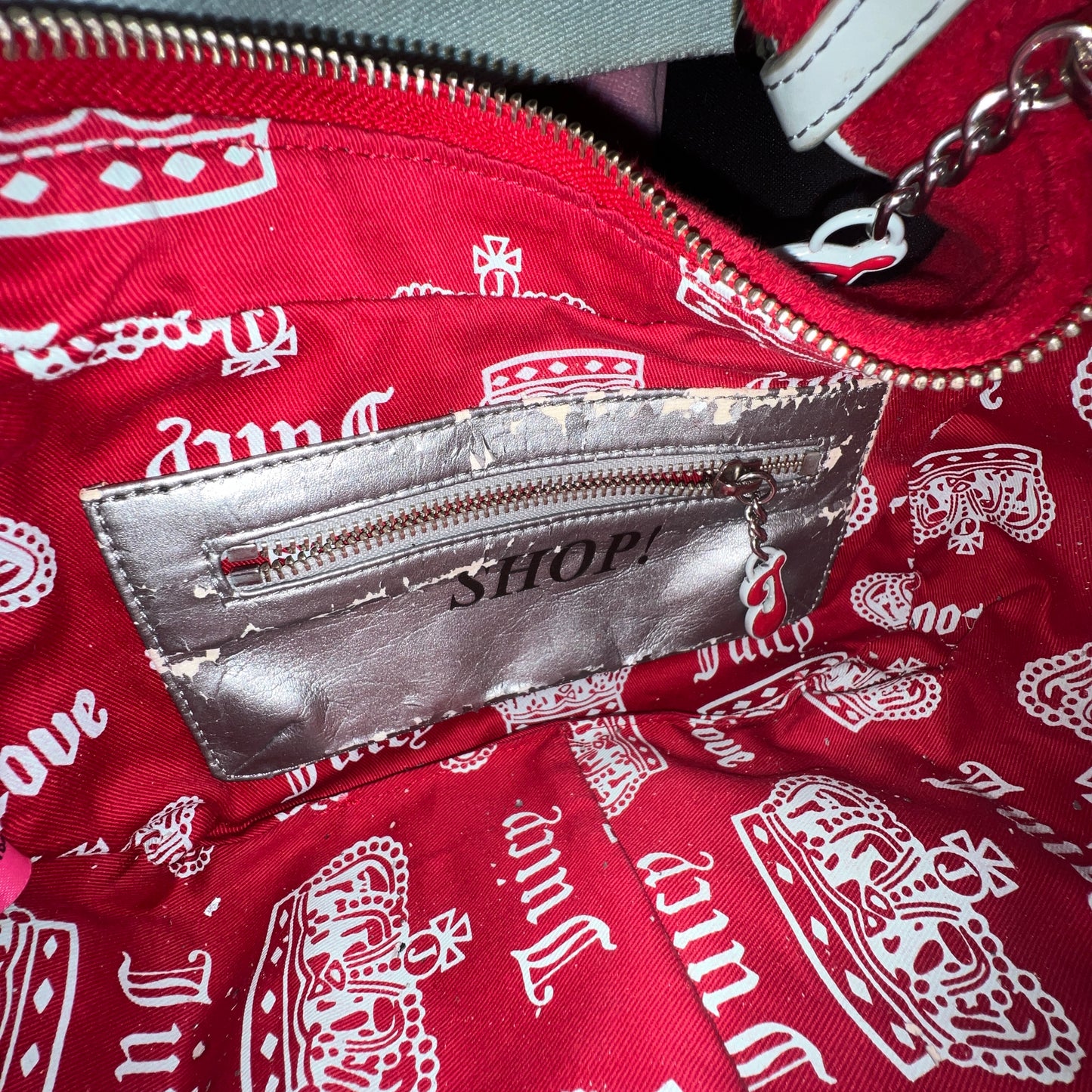 Vintage Red Juicy Couture Purse Bag Handbag Terry Cloth - What Would Juicy Do?