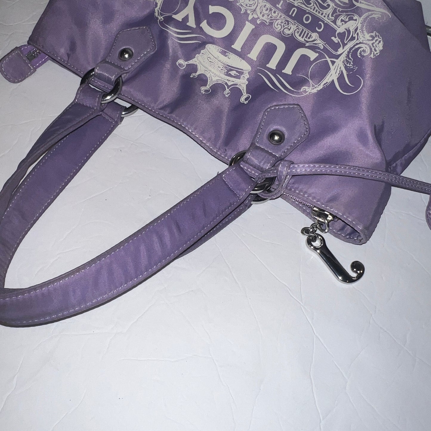 Vintage Rare Purple Juicy Couture Purse Satchel Bag Handbag Tote