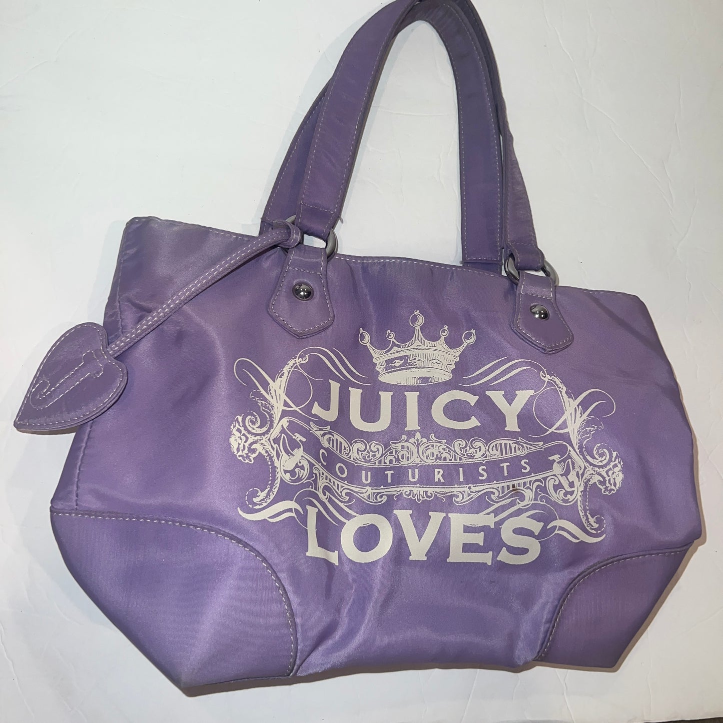 Vintage Rare Purple Juicy Couture Purse Satchel Bag Handbag Tote