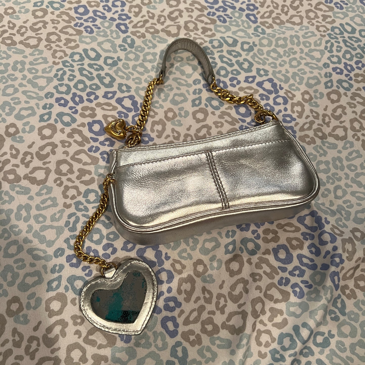 Rare Vintage Silver Juicy Couture Mini Bag Purse Handbag Y2K from 2005