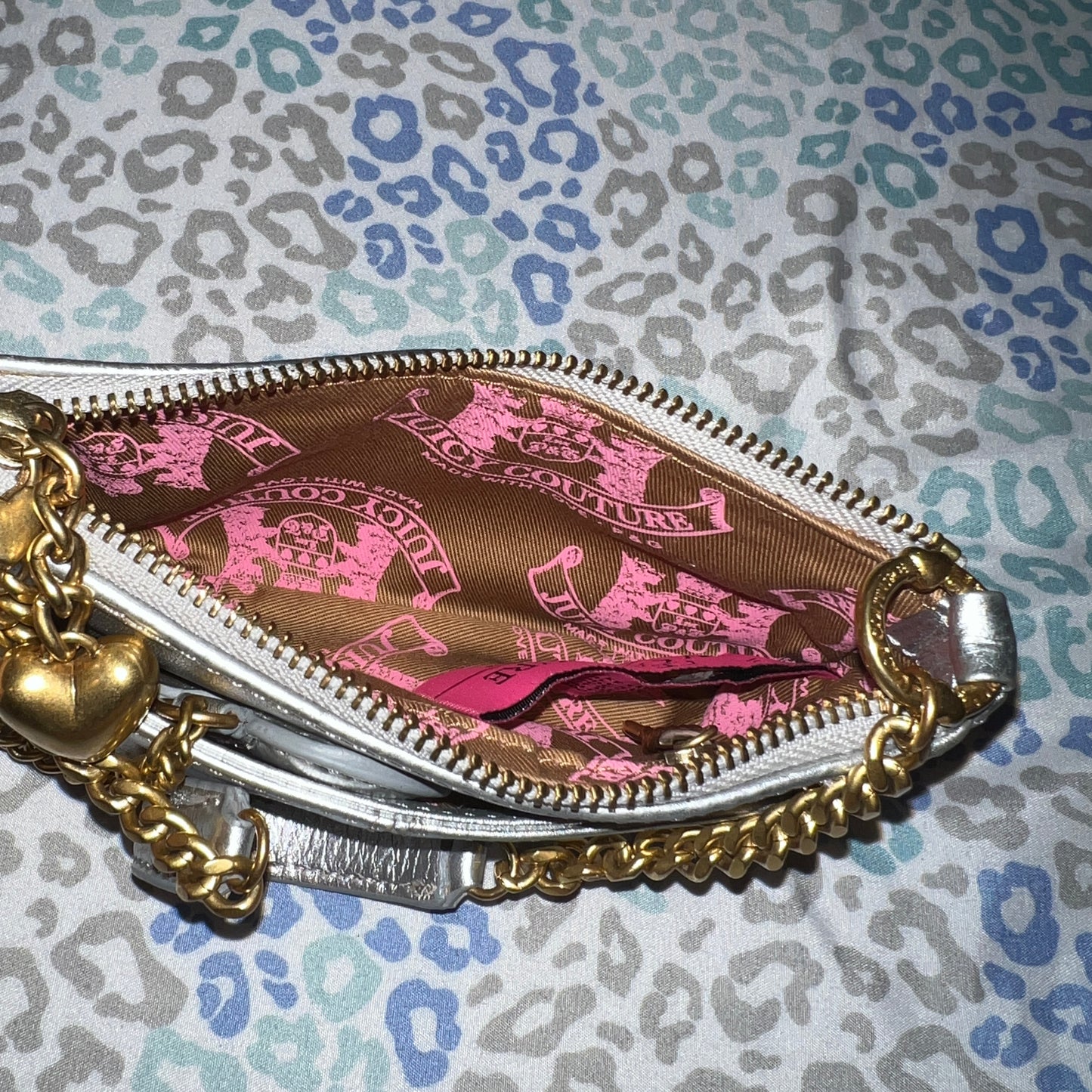Rare Vintage Silver Juicy Couture Mini Bag Purse Handbag Y2K from 2005
