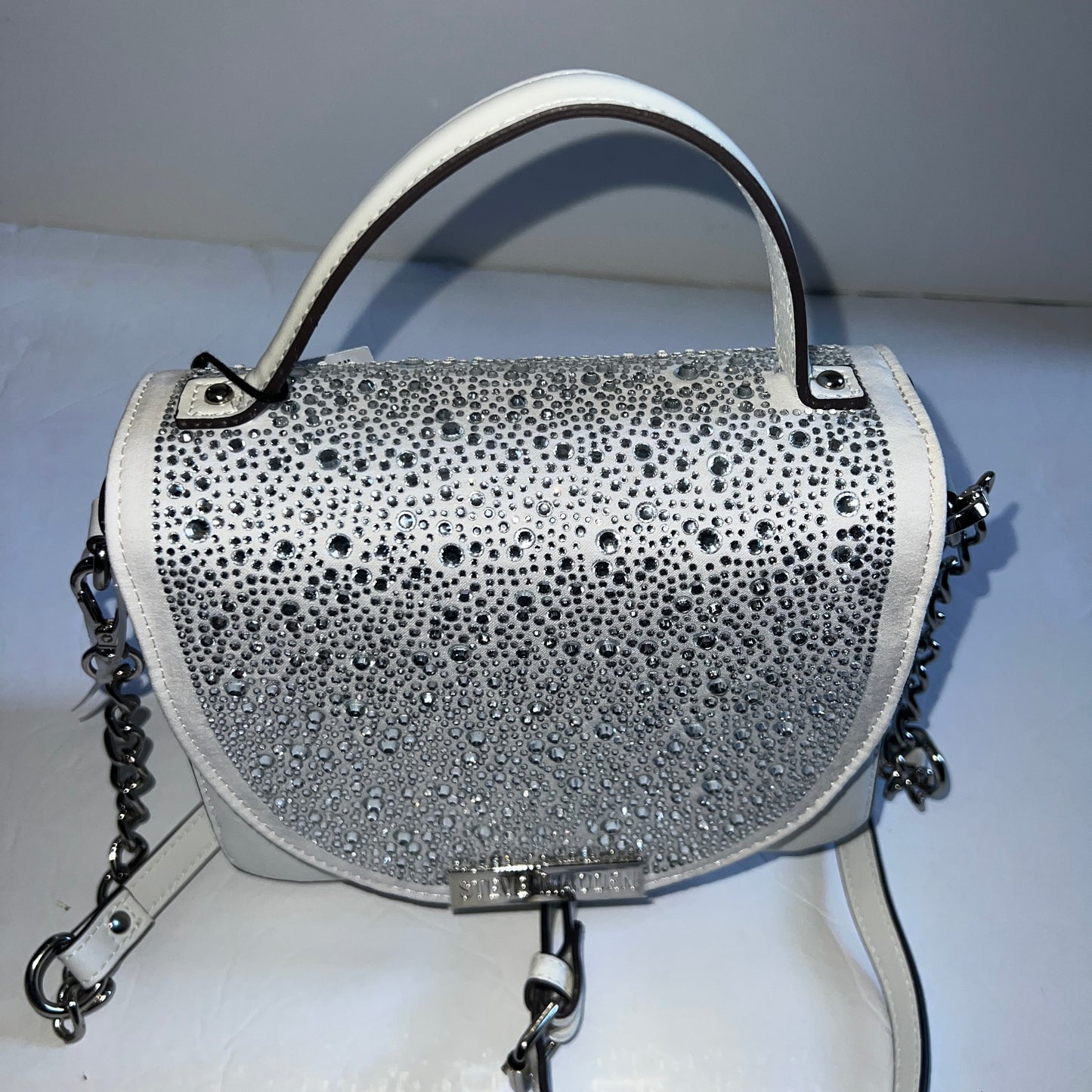 New White Rhinestone Steve Madden purse bag crossbody NWT Multi Bmelodie Stone