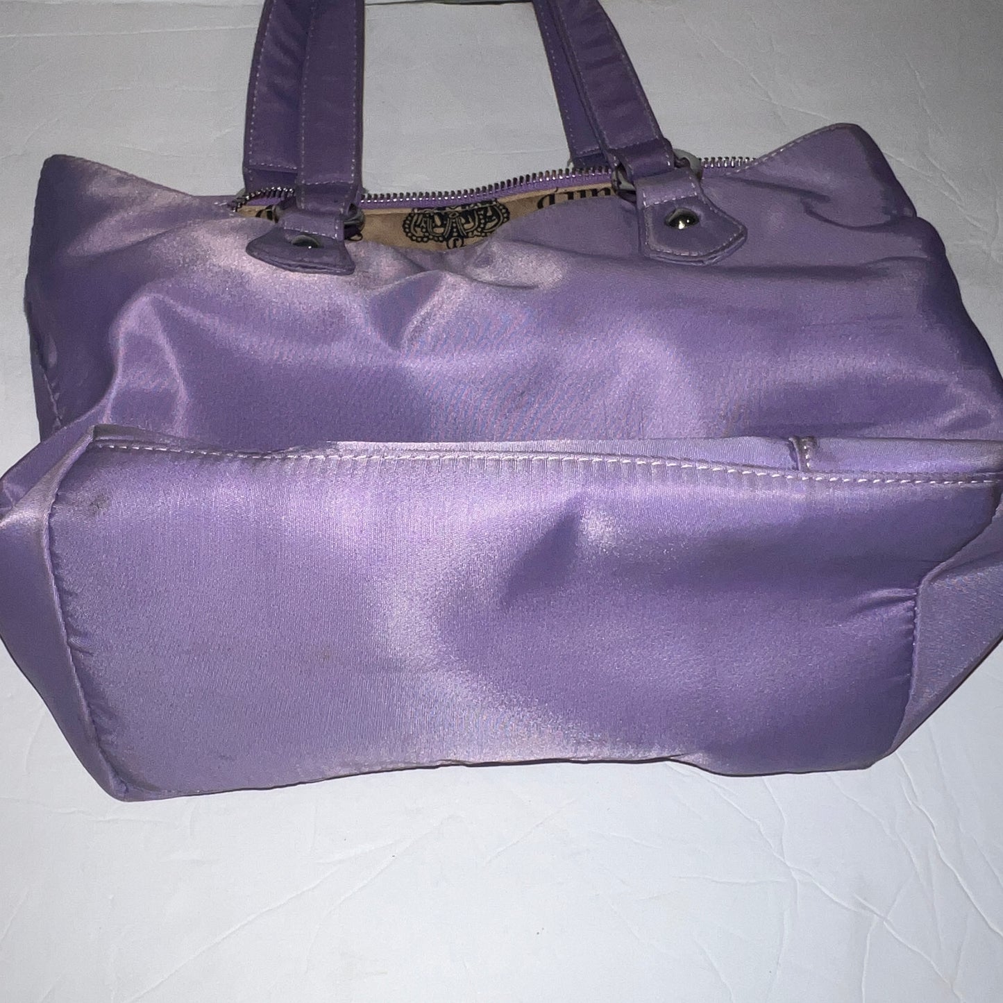 Vintage Rare Purple Juicy Couture Purse Satchel Bag Handbag Tote