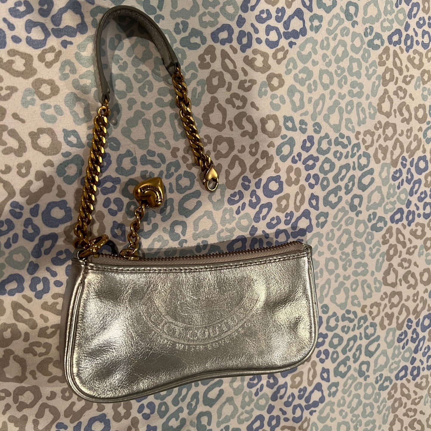 Rare Vintage Silver Juicy Couture Mini Bag Purse Handbag Y2K from 2005